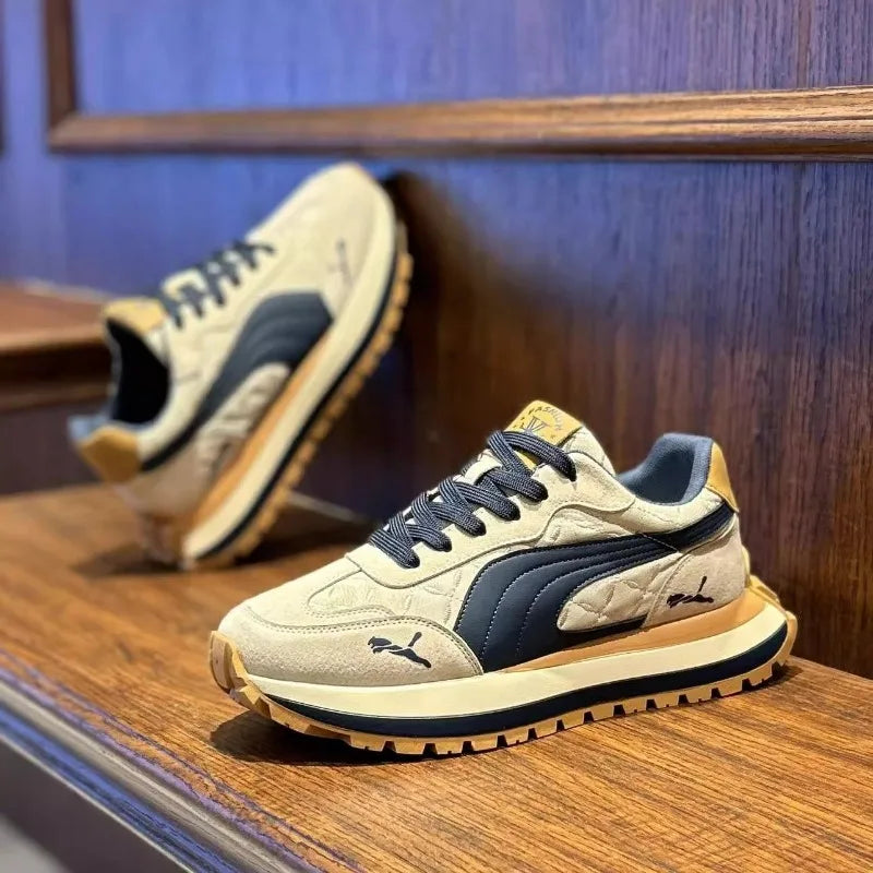 Zapatos informales para hombre, calzado deportivo, zapatos informales de verano con suela gruesa para hombre, zapatos suaves y cómodos antideslizantes, zapatos de moda para exteriores