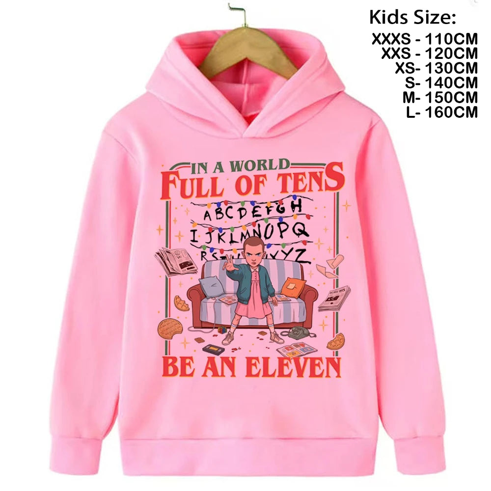 Eddie Munson Demogorgon Hawkins Cannibal Flower Sudadera con capucha Niños Dibujos animados Niños Niñas Niños Sudaderas
