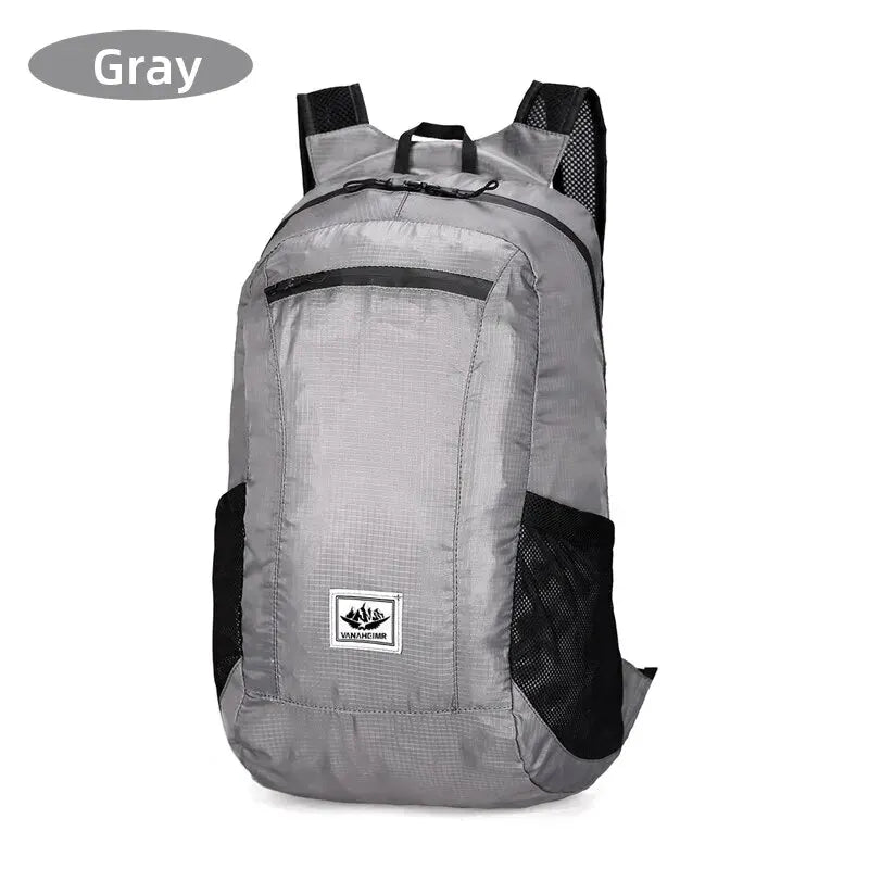Bolsa de senderismo al aire libre, mochila portátil ligera de 20L, plegable, impermeable, ultraligera, para mujeres, hombres, viajar, senderismo