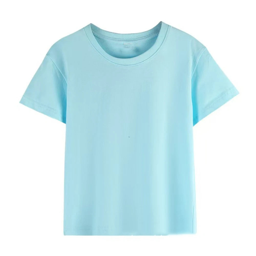 Conjunto de camiseta de manga corta de verano para niños, moda deportiva, pantalones cortos para niños y niñas, conjunto informal de 2 uds con estampado de gráficos de marca, conjunto para chico