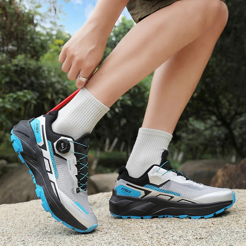 Zapatos de senderismo al aire libre con estilo para hombre, zapatillas de senderismo resistentes con forro cálido de felpa para calzado masculino de invierno