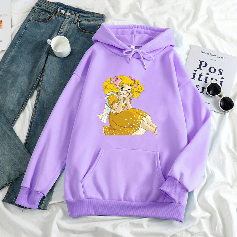 Ropa Vintage con capucha para mujer, sudaderas con capucha de moda Harajuku, sudadera con dibujos de dulces de los años 90, jerséis con capucha para mujer 2022
