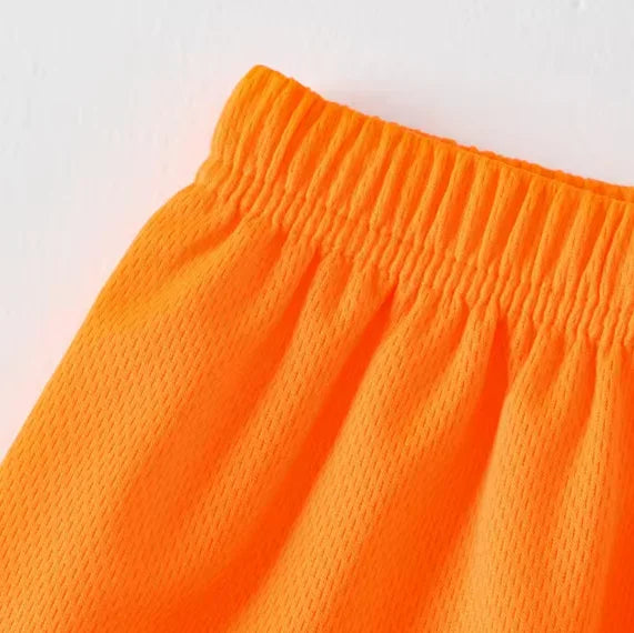 Conjunto de camiseta con estampado Kpop Hun Ters, ropa de verano para niños, camiseta de película + pantalones cortos, camisetas de secado rápido para niñas y niños