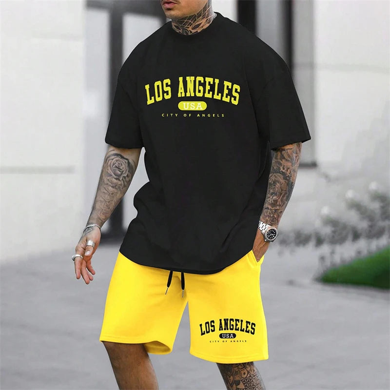 Conjunto Deportivo Hombre 20024 Estilo Baloncesto | Pijama Holgado de Verano para Playa y Vacaciones