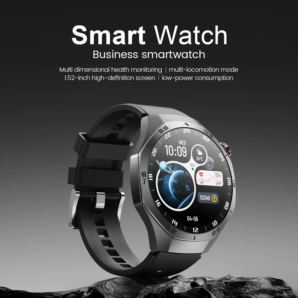 2025New para Android e ios reloj inteligente hombres pantalla AMOLED GPS trayectoria de movimiento ritmo cardíaco llamadas Bluetooth SmartWatch impermeable