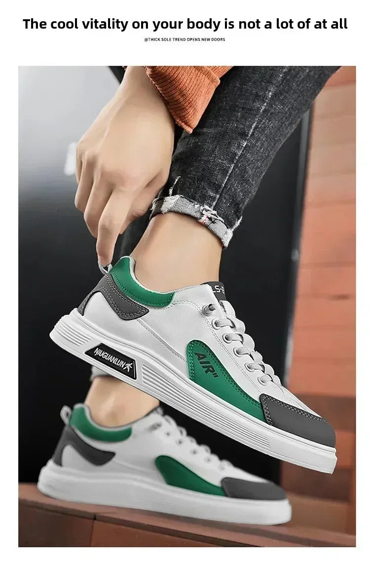 2025 casuales al aire cordones estilo coreano viaje juvenil zapatos de fondo plano para hombres transpirable shoe