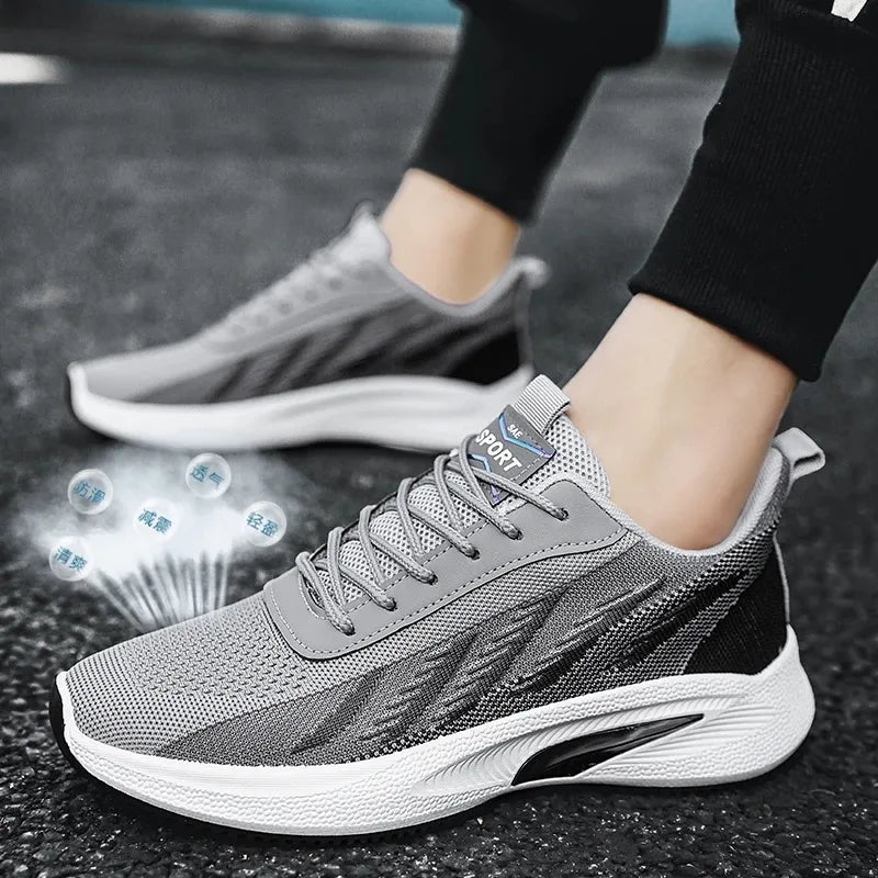 New Shoes for Men Casual Slip on Fashion Sneakers Breathable Running Shoes Outdoor Walking Training Tennis Shoes
