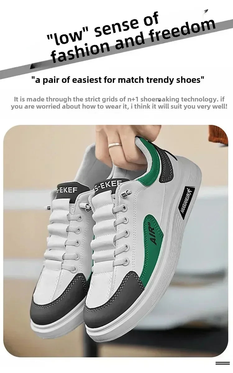 2025 casuales al aire cordones estilo coreano viaje juvenil zapatos de fondo plano para hombres transpirable shoe