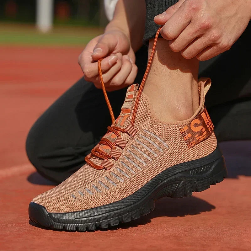 Tenis Masculino Shoes Summer Breathable High End Design Mesh Sneakers Lightweight Outdoor Exercise Casual Flat Shoes for Men