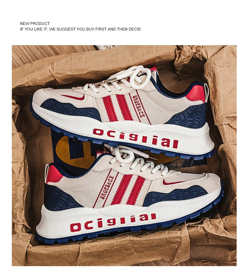 Trendy Brand Men's New Comfortable and Versatile Casual Shoes with Soft Soles Anti Slip and Wear-resistant Shoes Zapatos Hombre