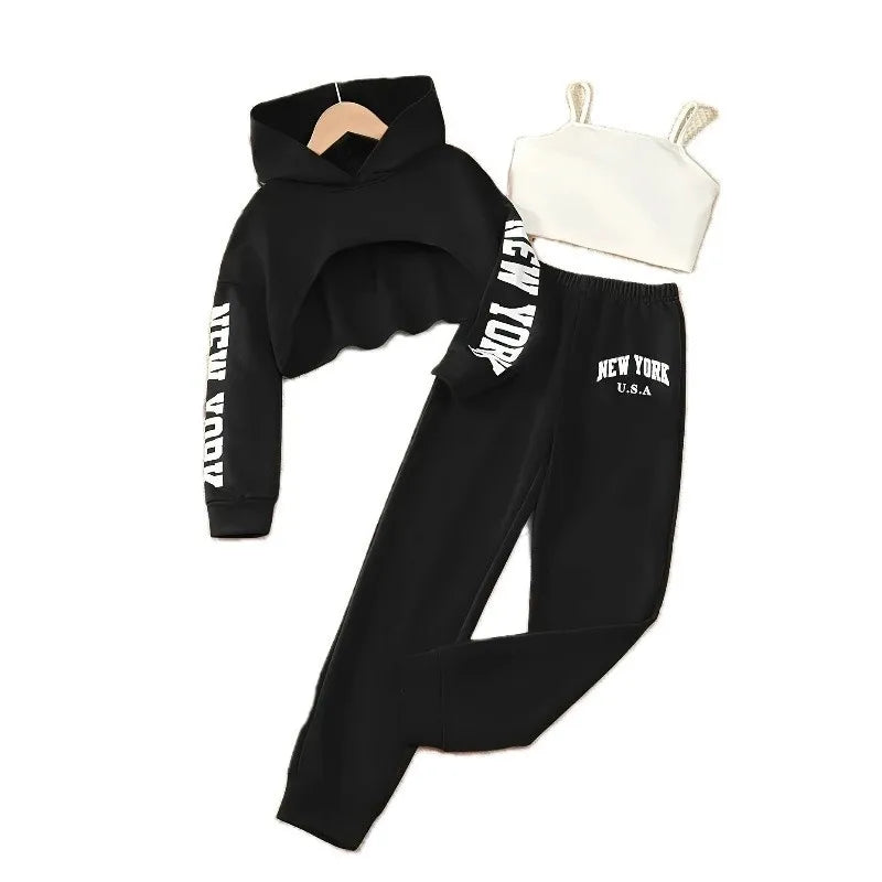 Conjunto Primavera Niñas 4-12 Años - Sudadera + Leggings NY