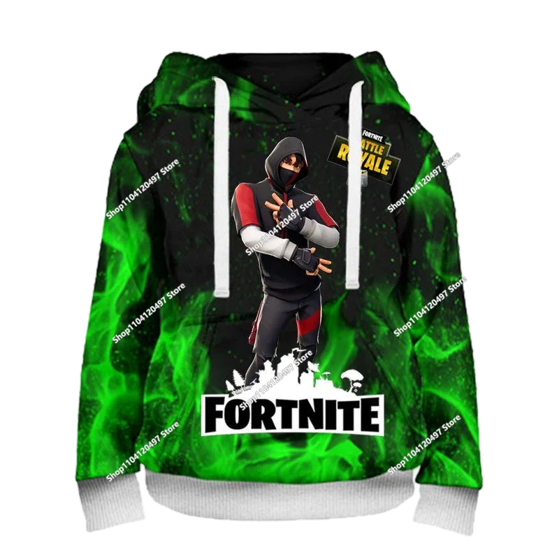 Sudaderas con capucha para niños Anime Harajuku Fortnite Cosplay Sudadera con capucha sudaderas con capucha primavera otoño ropa para niños Tops