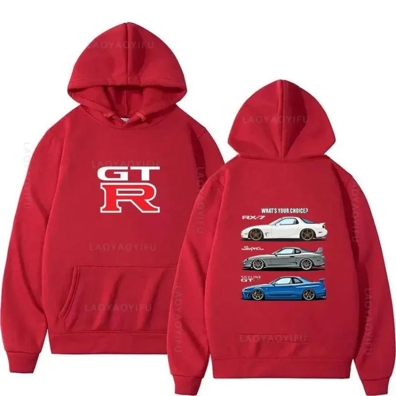 Sudadera GTR Skyline R34 Hombre - Estilo Urbano Cyberpunk
