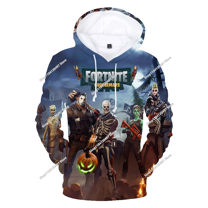 Sudaderas con capucha para niños Anime Harajuku Fortnite Cosplay Sudadera con capucha sudaderas con capucha primavera otoño ropa para niños Tops