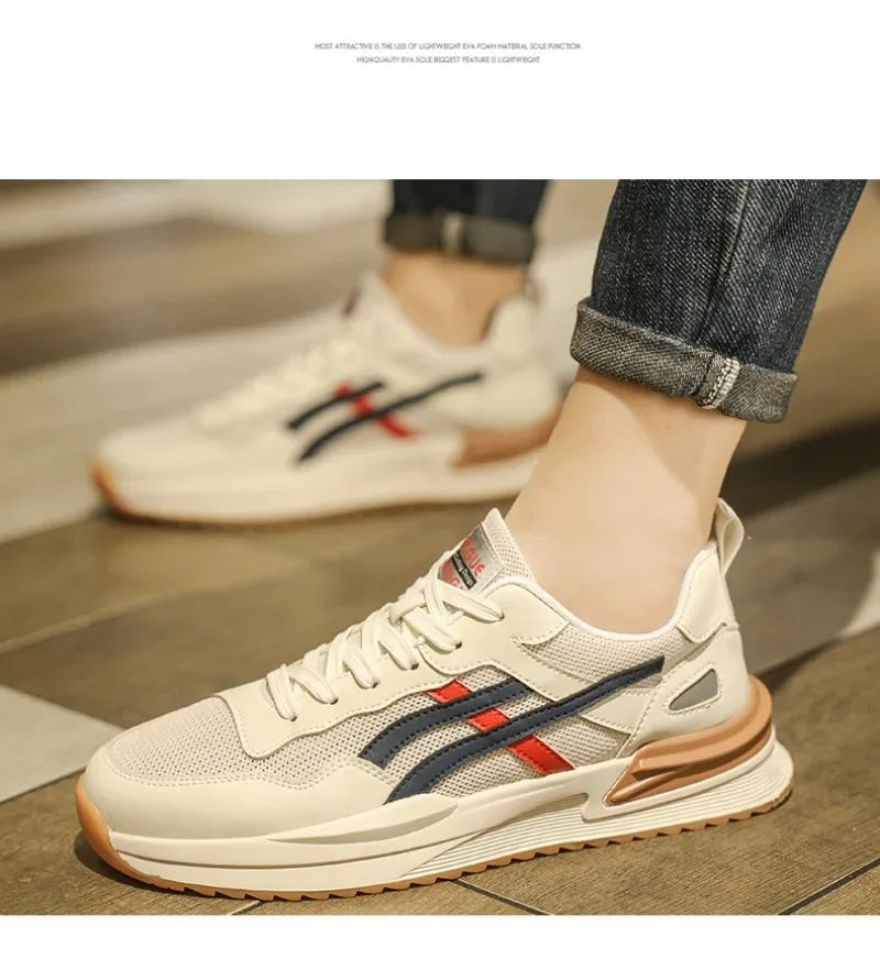 Zapatillas de deporte transpirables para hombre, zapatos informales con cordones para correr, tenis, baratos, liquidación, envío gratis