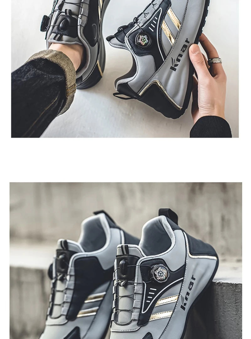 Zapatillas casuales de hombre, estilo coreano, versátiles, suela suave, cómodas, ligeras, con plataforma, para uso diario.