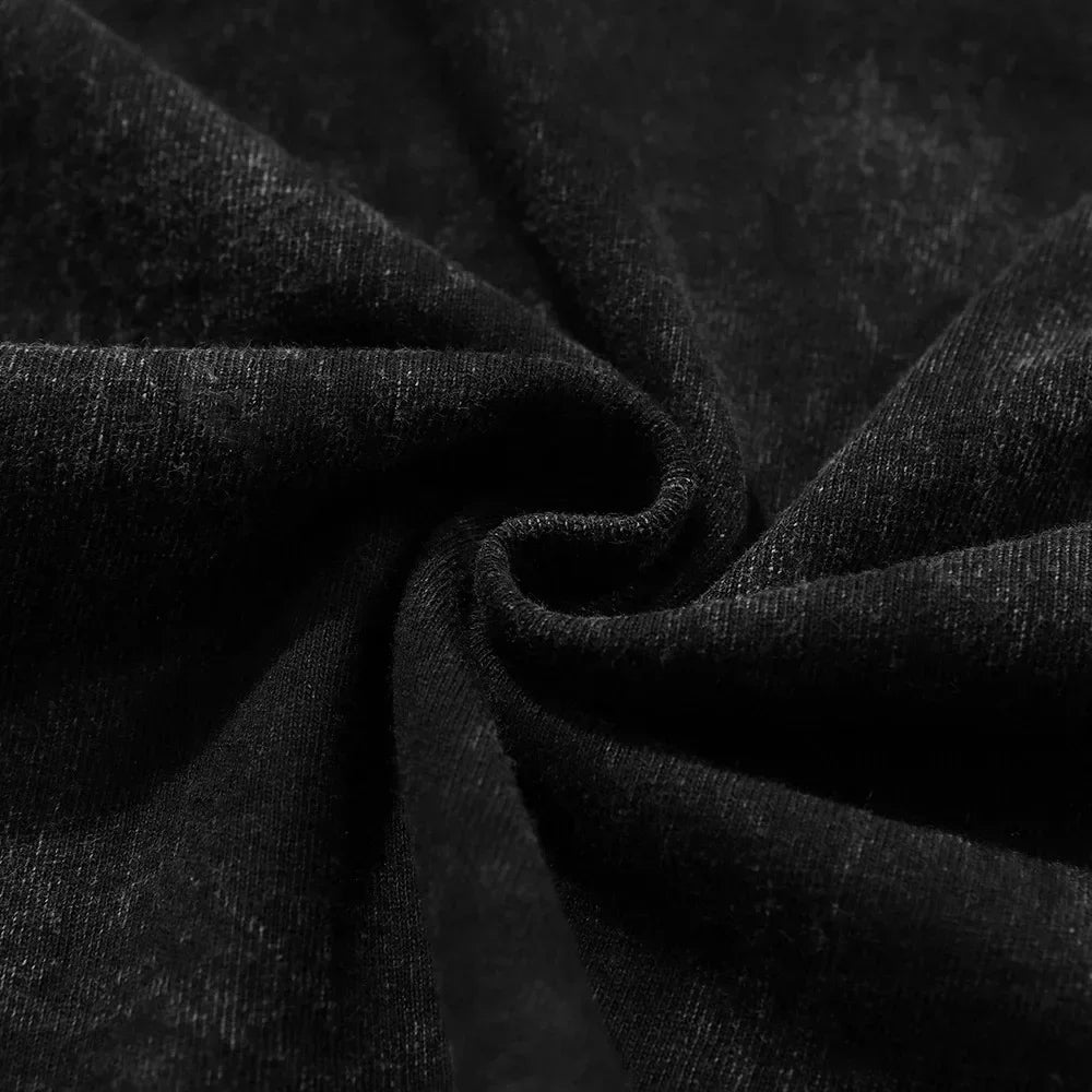 2025 Darc Wolves Sport Vintage camisetas lavadas gimnasio culturismo ropa Unisex verano Fitness TEE entrenamiento deporte camisetas