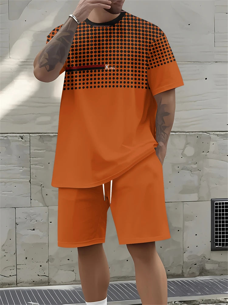 Conjunto Streetwear Hombre 2 Piezas | Camisa + Pantalón Corto Estampado