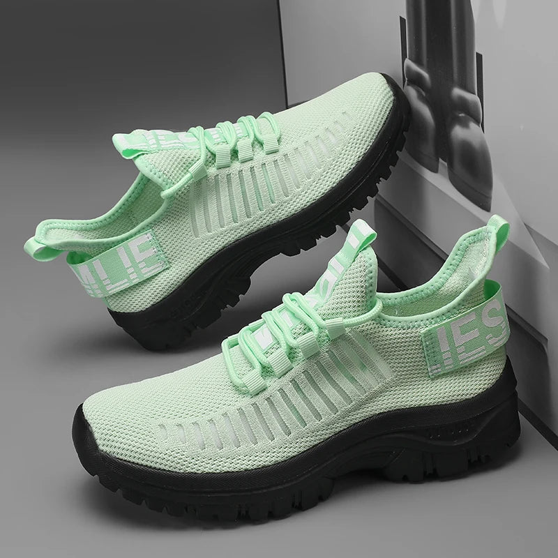 Tenis Masculino Shoes Summer Breathable High End Design Mesh Sneakers Lightweight Outdoor Exercise Casual Flat Shoes for Men