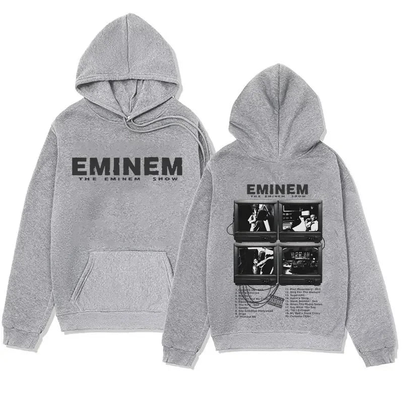 Sudadera con capucha para hombre y mujer, ropa de calle de gran tamaño con estampado de rapero Eminem, Álbum de MúsicaCuatro seaso