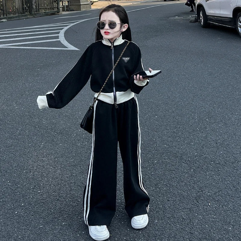 Conjunto Otoño Niños - Jersey Rayas + Pantalones 2 Piezas