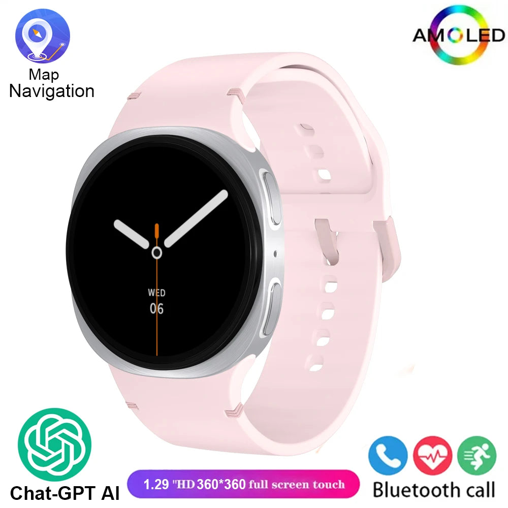 2025 nuevos relojes 8 Mini GPS Track reloj inteligente para hombres mujeres salud deporte AMOLED ritmo cardíaco Bluetooth llamada impermeable Smartwatch