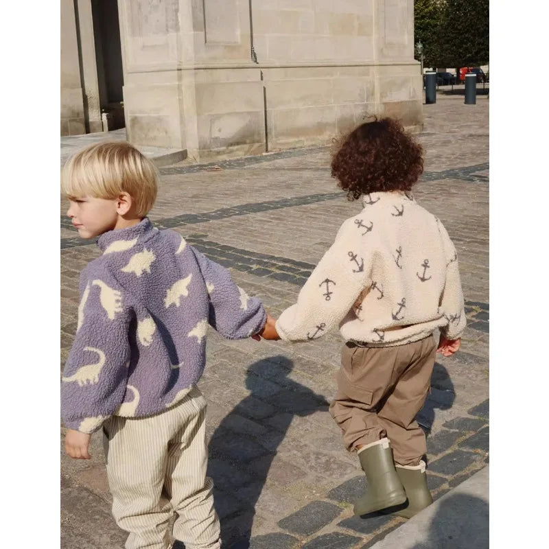 Chaqueta Sherpa Niños Invierno - Abrigo Lana Cálido