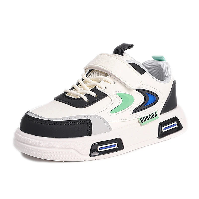 Zapatillas Deportivas Casuales para Niños, de Moda, Cómodas, de Cuero, para Caminar al Aire Libre, para la Escuela, para Correr, para Niños