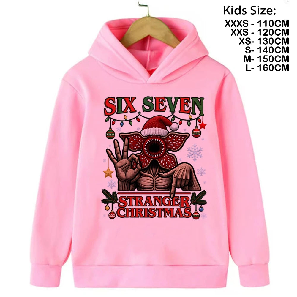 Eddie Munson Demogorgon Hawkins Cannibal Flower Sudadera con capucha Niños Dibujos animados Niños Niñas Niños Sudaderas