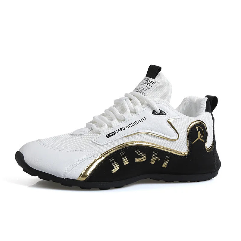 Zapatos de cuero para hombre, zapatillas transpirables de color sólido, antideslizantes, a la moda, impermeables, informales de viaje, novedad de otoño