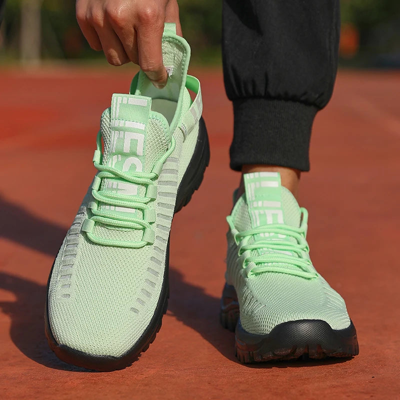 Tenis Masculino Shoes Summer Breathable High End Design Mesh Sneakers Lightweight Outdoor Exercise Casual Flat Shoes for Men