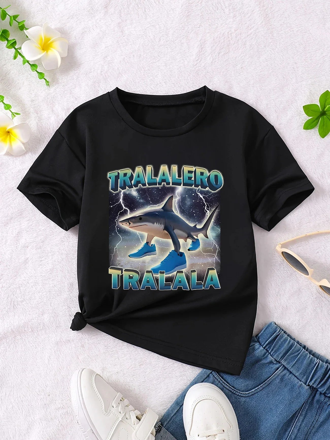Y2k-Camiseta italiana con animales de Brainrot para niños y niñas, camisetas de manga corta de Tung Tung Sahur, camiseta bonita con meme divertido, ropa de verano