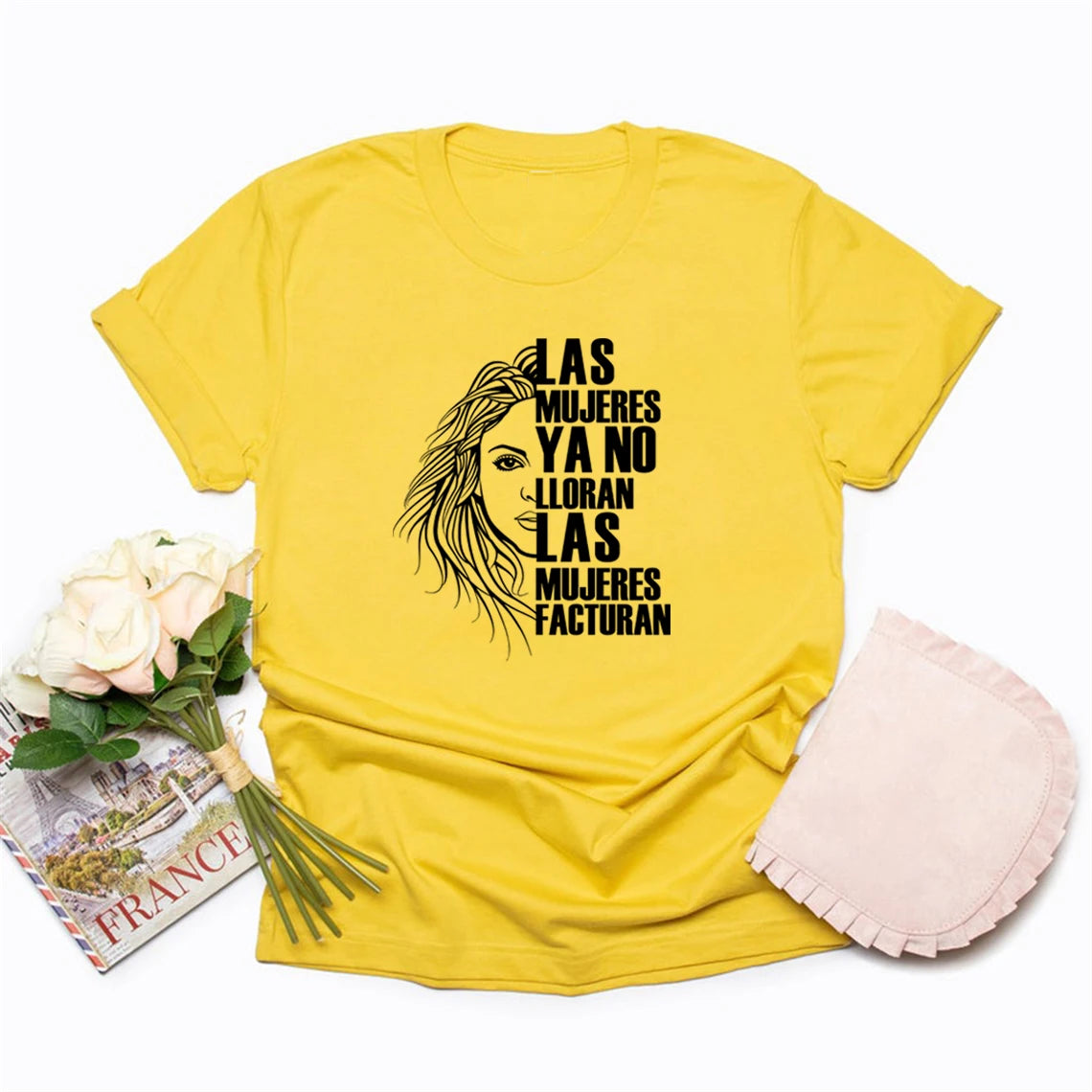 Shakira Las Mujeres Ya No Lloran camiseta mujer Don't Cry camiseta citas camisa Mujer camisetas Las Mujeres Facturan camisetas Top