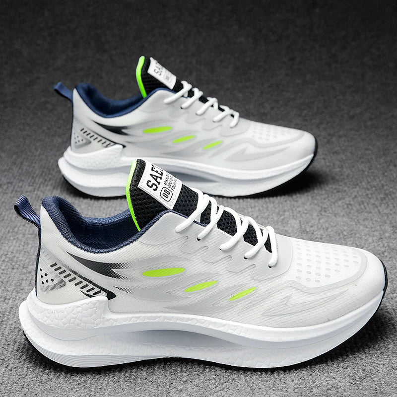 Zapatos deportivos transpirables para hombre, novedad de primavera, malla, moda informal, zapatos versátiles de moda para hombre, zapatos para correr de verano adecuados para deportes al aire libre