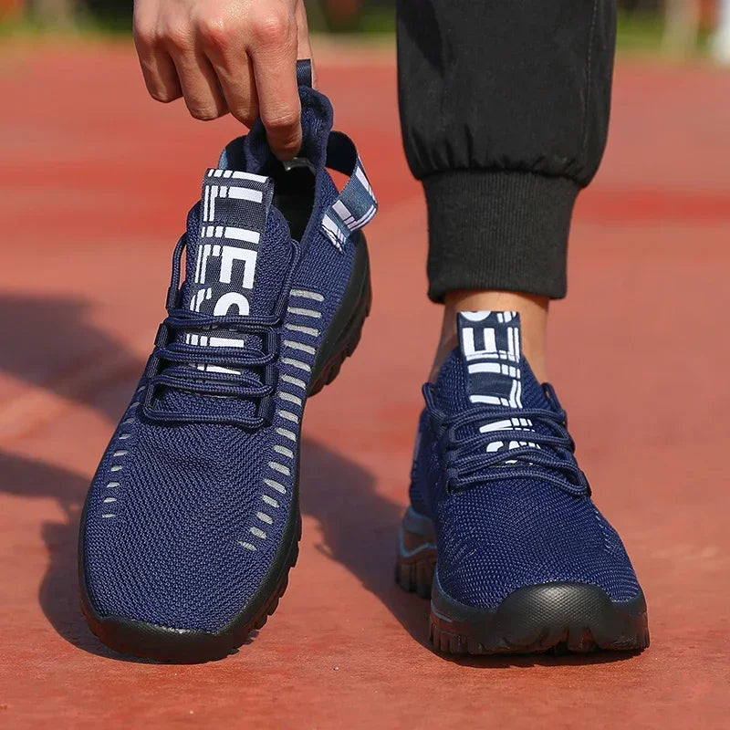 Tenis Masculino Shoes Summer Breathable High End Design Mesh Sneakers Lightweight Outdoor Exercise Casual Flat Shoes for Men