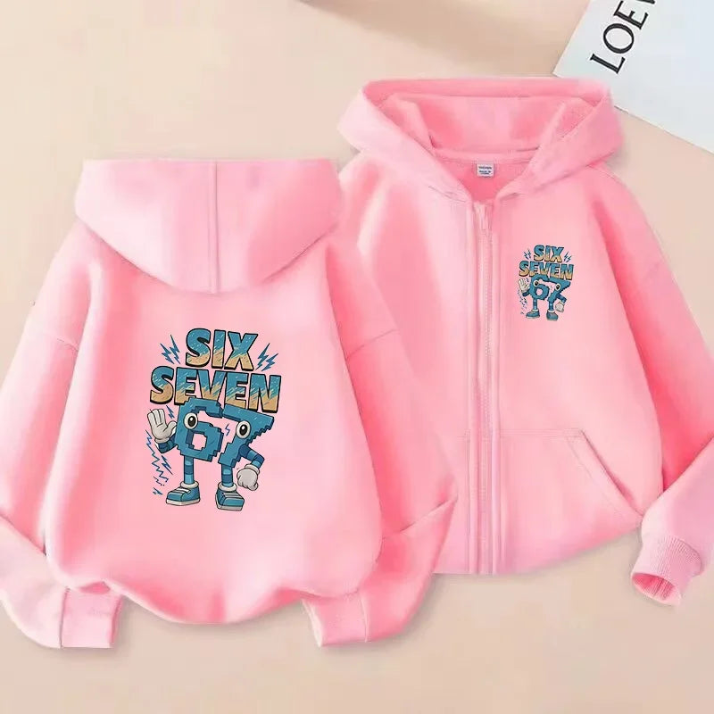 Camisa infantil con cremallera de diseño moderno y creativo para deportes de interior y exterior.