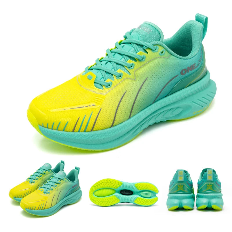 ONEMIX, zapatillas blancas para correr en carretera para hombre, zapatillas deportivas con cojín de aire para exteriores, zapatillas deportivas para hombre, zapatos para correr de verano, calzado para mujer