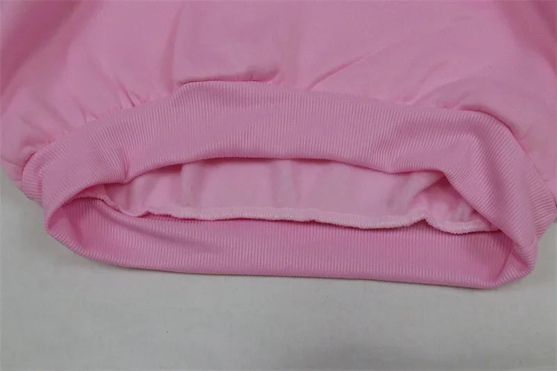 Sudaderas con capucha y lazo de Minnie rosa para mujer, ropa de dibujos animados Kawaii, jerséis de manga larga con cuello redondo de Minnie Mouse