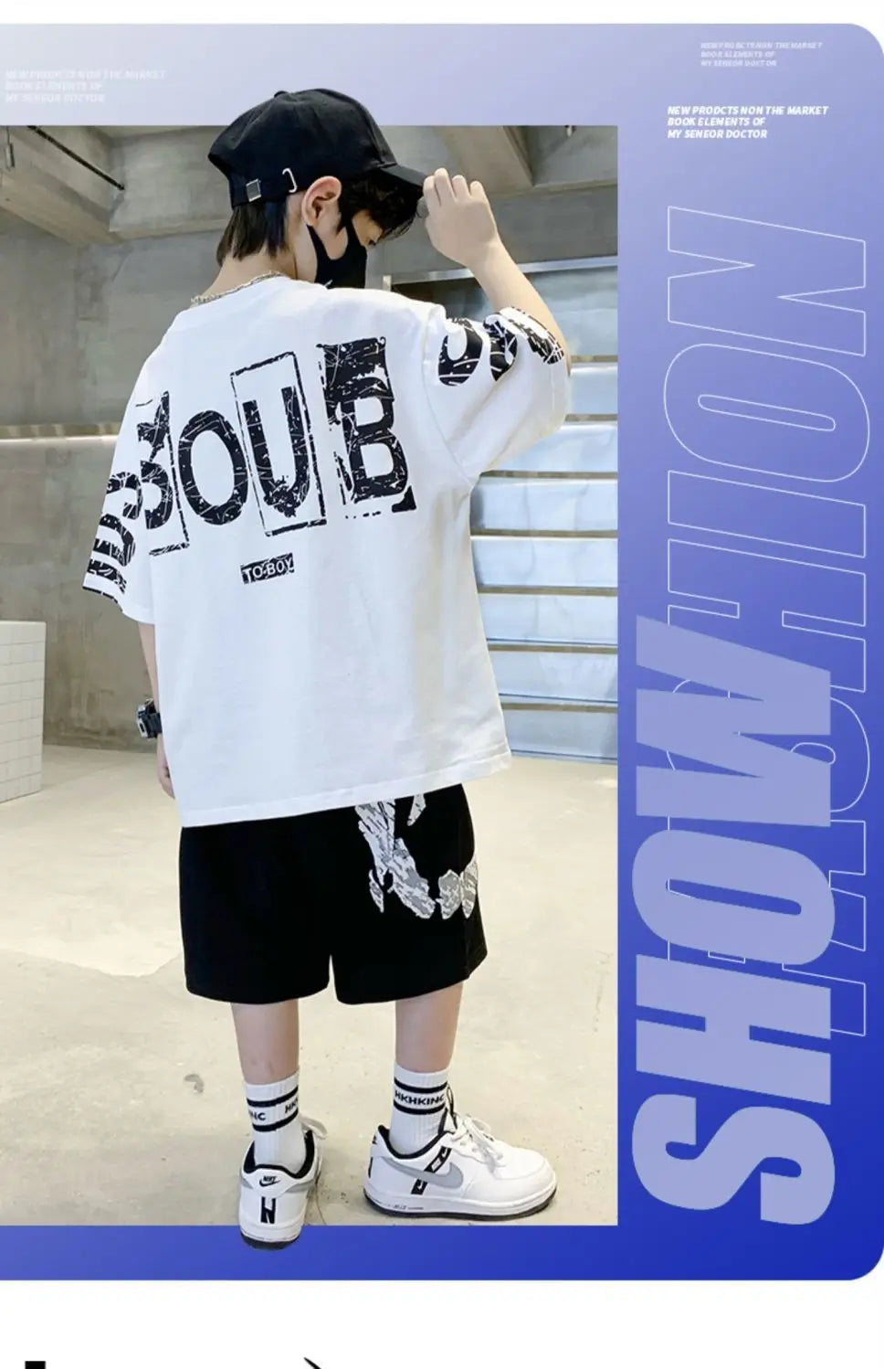 Conjunto de ropa deportiva informal para niños, camisetas de 2 piezas y pantalones, trajes de 3 a 14 años, estilo Hip Hop, moda de verano