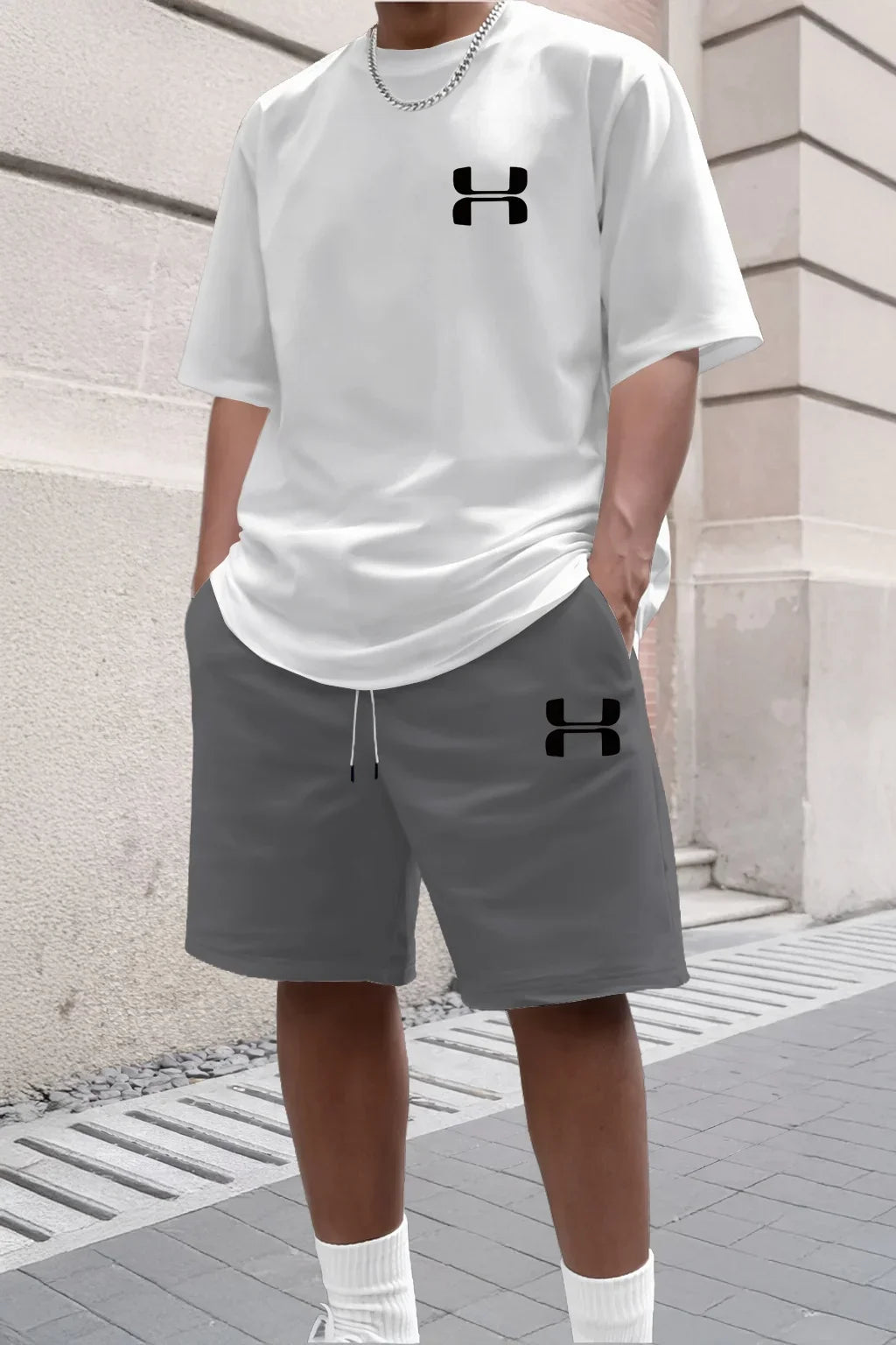 Conjunto Deportivo para Hombre 2026, Camiseta de Manga Corta y Pantalones Cortos Deportivos, Conjunto de Dos Piezas Informal para Verano