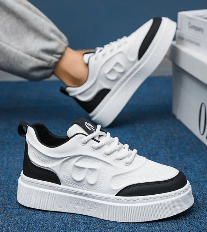 Tenis Para Hombre 2025 Men Casual Sport Shoes Spring Summer Trend Leather Low-top Flat Shoes Man Walking Footwear Versatile Plus