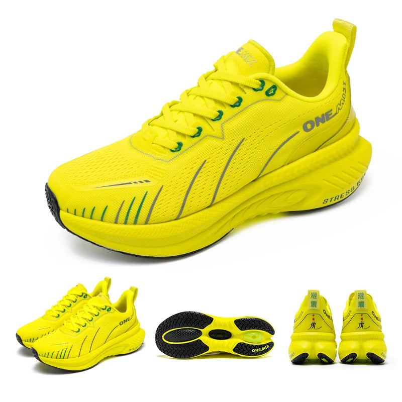 ONEMIX, zapatillas blancas para correr en carretera para hombre, zapatillas deportivas con cojín de aire para exteriores, zapatillas deportivas para hombre, zapatos para correr de verano, calzado para mujer