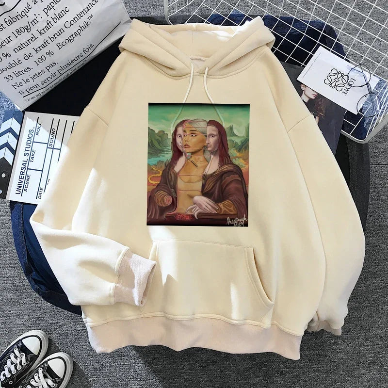 Sudadera con capucha de Ariana Grande Harajuku divertida para mujer/hombre, sudadera de los años 90, ropa para mujer/hombre, jerséis gráficos, capucha de gran tamaño Ulzzang Tumblr
