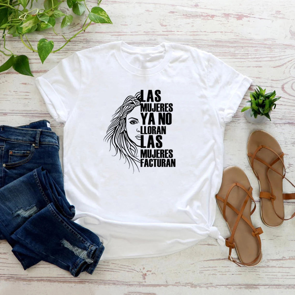Shakira Las Mujeres Ya No Lloran camiseta mujer Don't Cry camiseta citas camisa Mujer camisetas Las Mujeres Facturan camisetas Top