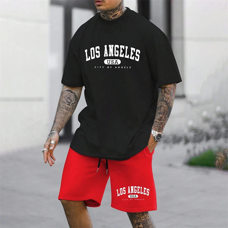 Conjunto Deportivo Hombre 20024 Estilo Baloncesto | Pijama Holgado de Verano para Playa y Vacaciones
