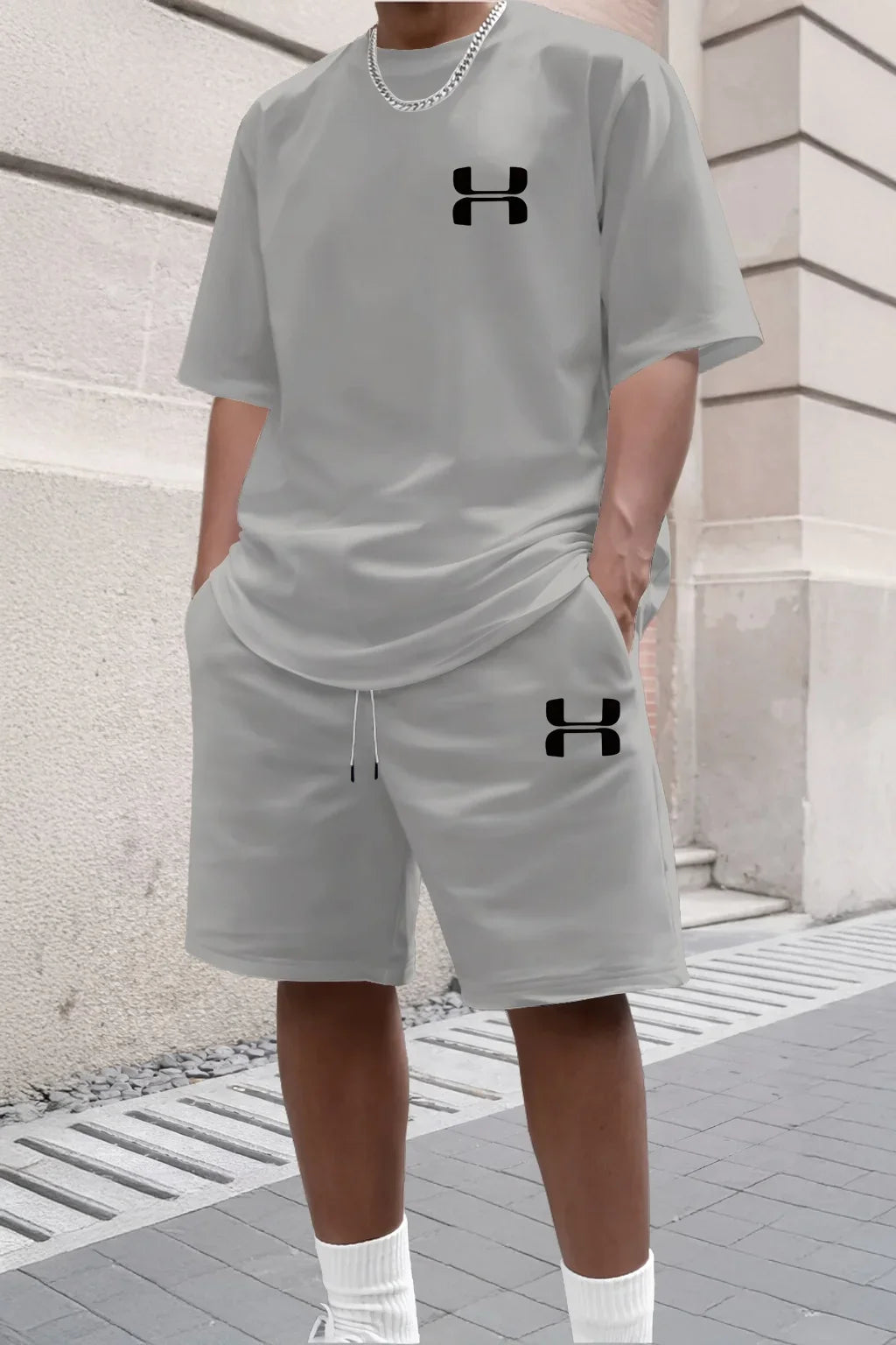 Conjunto Deportivo para Hombre 2026, Camiseta de Manga Corta y Pantalones Cortos Deportivos, Conjunto de Dos Piezas Informal para Verano