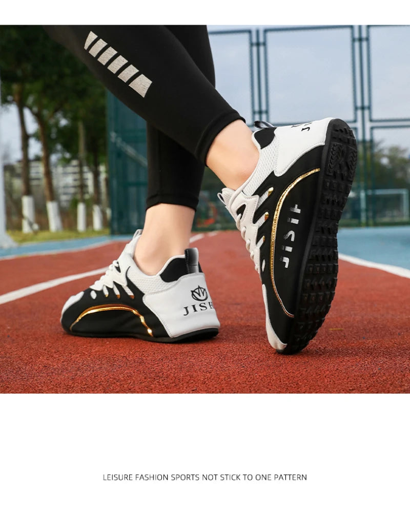 Zapatillas de deporte de malla transpirable rojas y blancas para hombre, zapatos para correr informales a la moda, zapatillas deportivas ligeras antideslizantes para uso diario