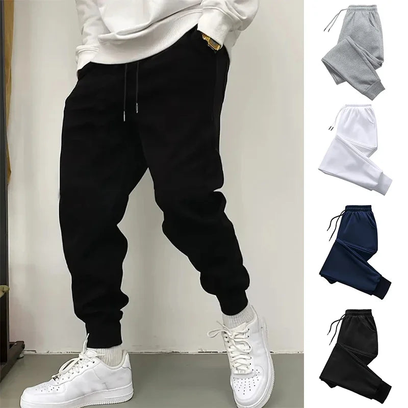 Pantalones de chándal de Color sólido para hombre, gran oferta, pantalones casuales, pantalones para deportes al aire libre, pantalones para correr, pantalones diarios de calle para hombre, ropa deportiva para gimnasio y Fi
