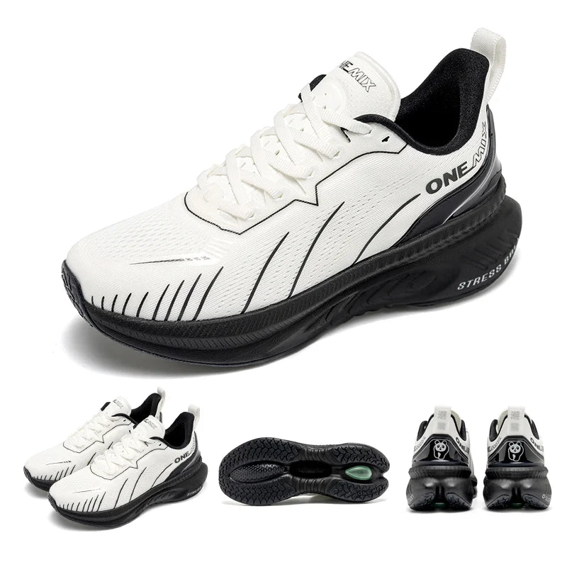 ONEMIX, zapatillas blancas para correr en carretera para hombre, zapatillas deportivas con cojín de aire para exteriores, zapatillas deportivas para hombre, zapatos para correr de verano, calzado para mujer