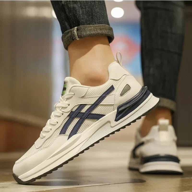 Zapatillas de deporte transpirables para hombre, zapatos informales con cordones para correr, tenis, baratos, liquidación, envío gratis
